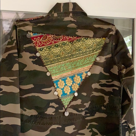 Beautiful Stories Camo Jacket w/ adornments - Picture 5 of 10